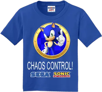 Sonic The Hedgehog Chaos Control T Shirt By Sega Jerzees Sonic The Hedgehog 4 Episode Png Sonic The Hedgehog Logo Font