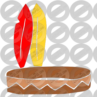 Headdress Stencil For Classroom Therapy Use Great Deathwish Decks Png Indian Headdress Png