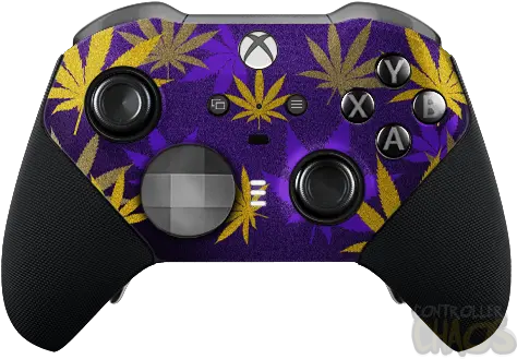 Xbox One Elite Series 2 Purple Kush Camo Xbox Venom Controller Elite Png Moira Overwatch Icon