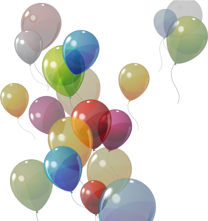 Balloons Transparent Colorful Birthday Celebration Birthday Ballons Cartoon Png Balloons Transparent