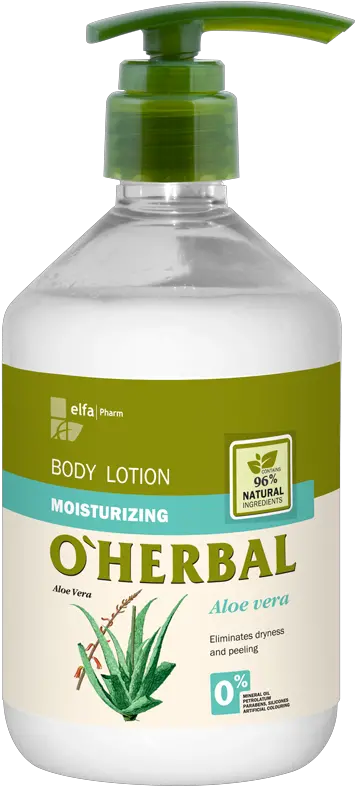 Oherbal Moisturizing Body Lotion Aloe O Herbal Body Lotion Png Lotion Png