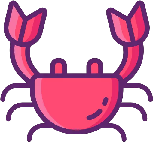 Crustacean Cancer Png Hermit Crab Flat Icon