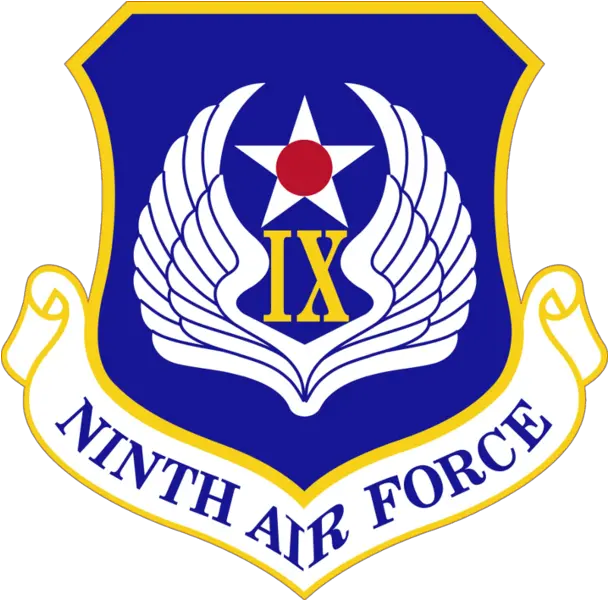 Download Hd 9th Air Force Us 12th Air Force First Air Force Logo Png Air Force Logo Images