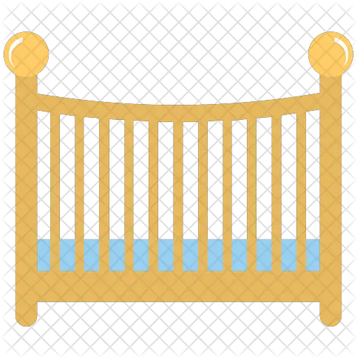 Baby Crib Icon Of Flat Style Bed Baby Vector Png Crib Png