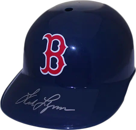 Fred Lynn Boston Red Sox Autographed Replica Full Size Baseball Batting Helmet Jsa Coa Boston Red Sox Png Boston Red Sox Logo Png