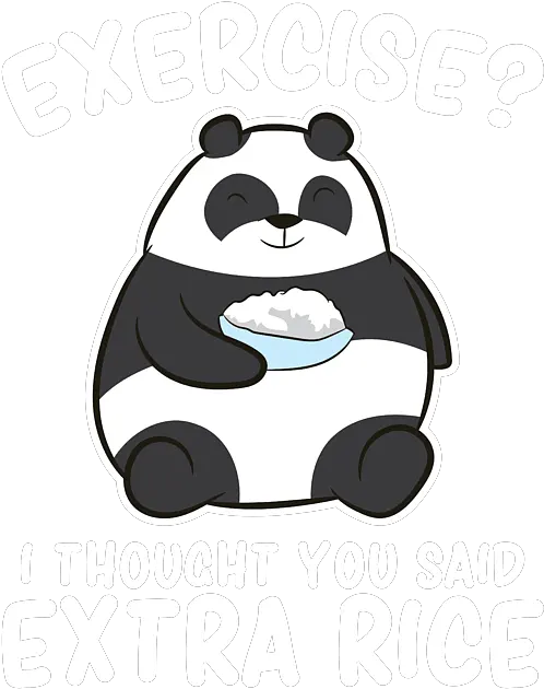 Funny Panda Exercise I Thought You Said Extra Rice Iphone 13 Case Happy Png Funny Icon Tumblr
