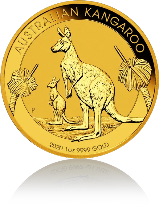 Kangaroonugget 2020 Australia 1 Oz Gold Coin Australian Kangaroo Gold Coin 2020 Png Gold Nugget Png