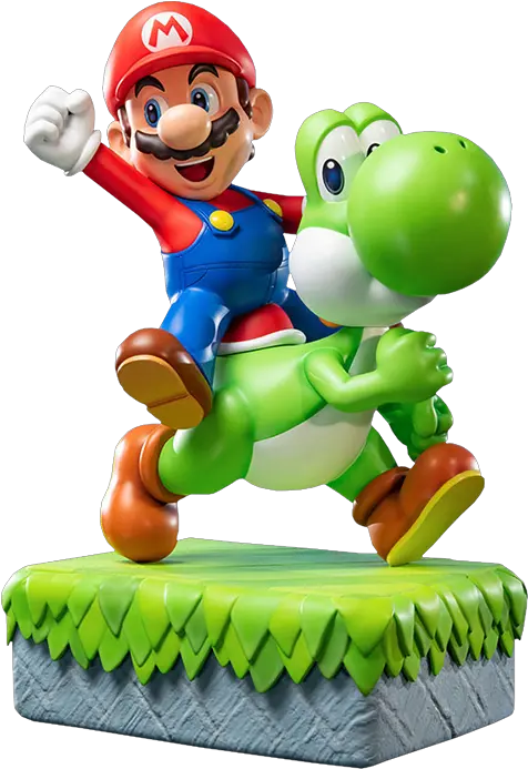 Mario And Yoshi Statue Mario Kart 7 Png Mario Face Png