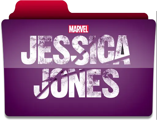 Folder Icon Jessica Jones Logo With Purple Man Touch A Marvel Series Folder Icon Png Daredevil Icon