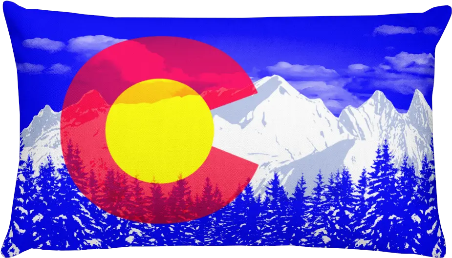 Colorado Flag Rocky Mountains Pillow Vertical Png Colorado Flag Png
