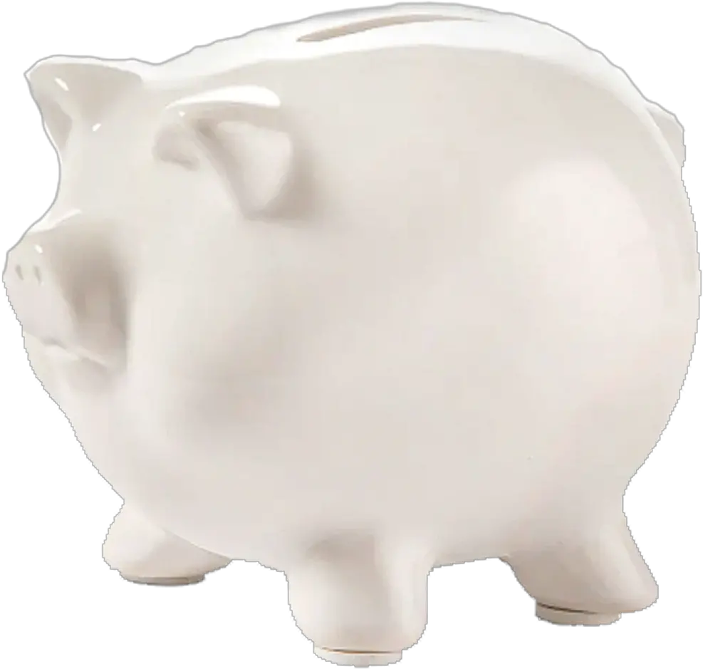 Diy Decorate A Piggy Bank Kit White Piggy Bank Png Piggy Bank Transparent