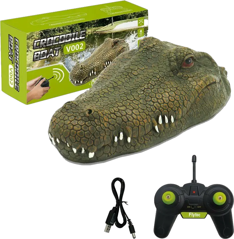 Remote Control Electric Alligator Or Crocodile Head Boat Flytech Corcodeil Boat Hd Png Crocodile Transparent