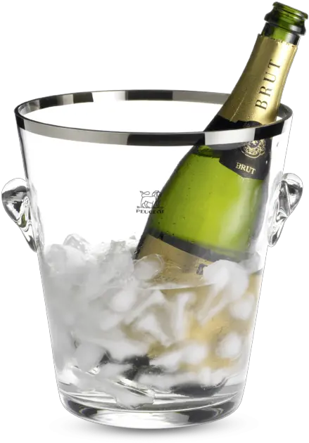 Champagne Bucket With Platinum Finish Transparent Champagne Bucket Png Champagne Png
