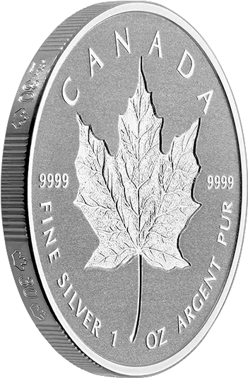 X166223 Side Silver Maple Dollar Png Dime Png