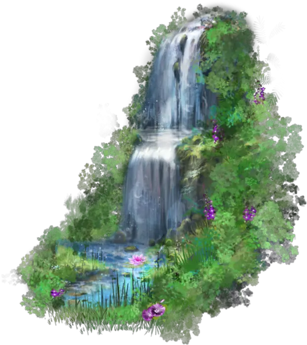 Waterfall Download Desktop Wallpaper Background Garden Image Png Waterfall Transparent