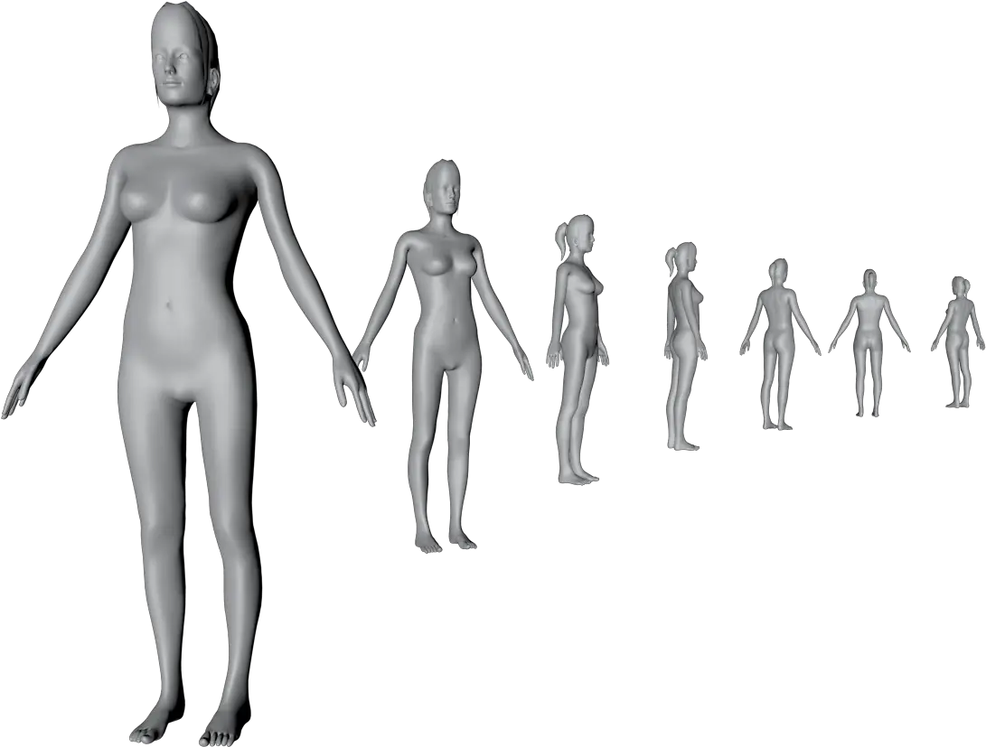 Nettelo Mobile 3d Body Scan Analysis U0026 Product Matching Female Full Body Free Download Png Human Figure Png