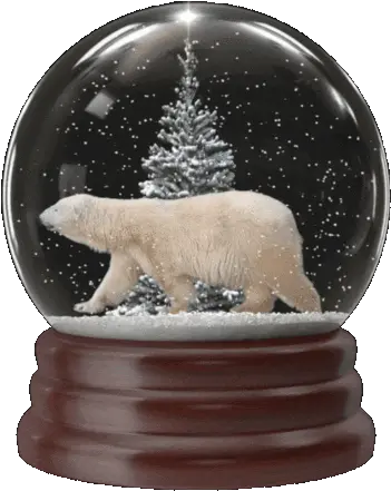 Polar Bear Snowglobe Gif Polar Bear Png Transparent Snow Gif