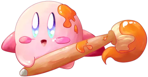 Download Paintbrush Clipart Png Kirby And The Rainbow Invertebrate Paintbrush Clipart Transparent