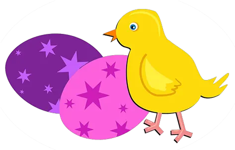 Download Chicken And Colore Easter Eggs Color Chick Printable Easter Png Chick Png