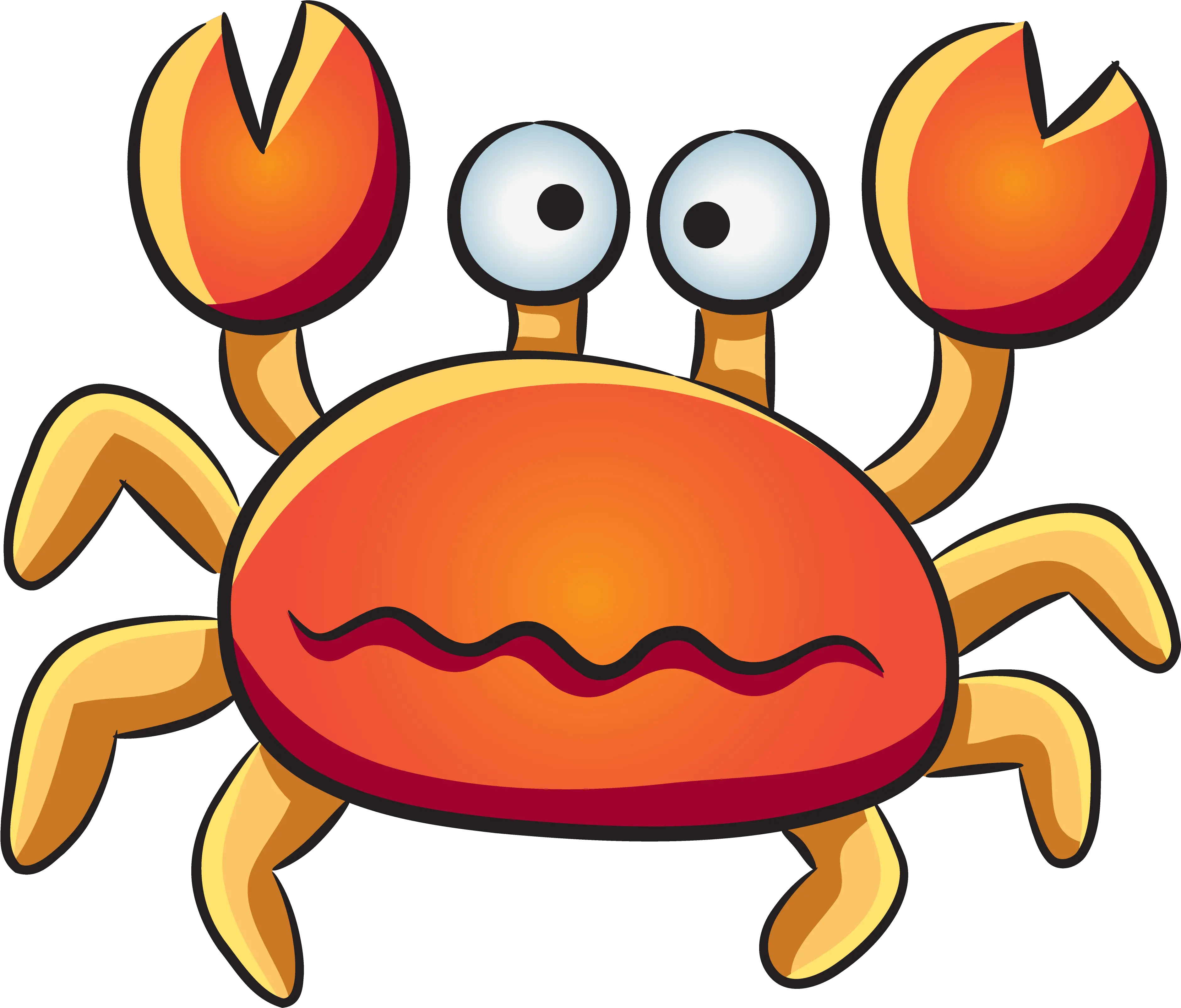 Aquatic Animal Deep Clip Art Crab Imágenes De Peces En Caricatura Png Cartoon Animal Png