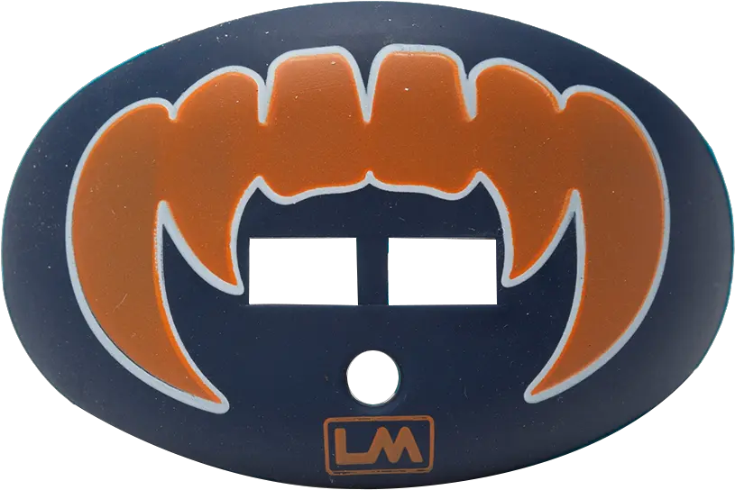 Vampire Fangs Navy Blue U0026 Orange Fang Png Vampire Teeth Png