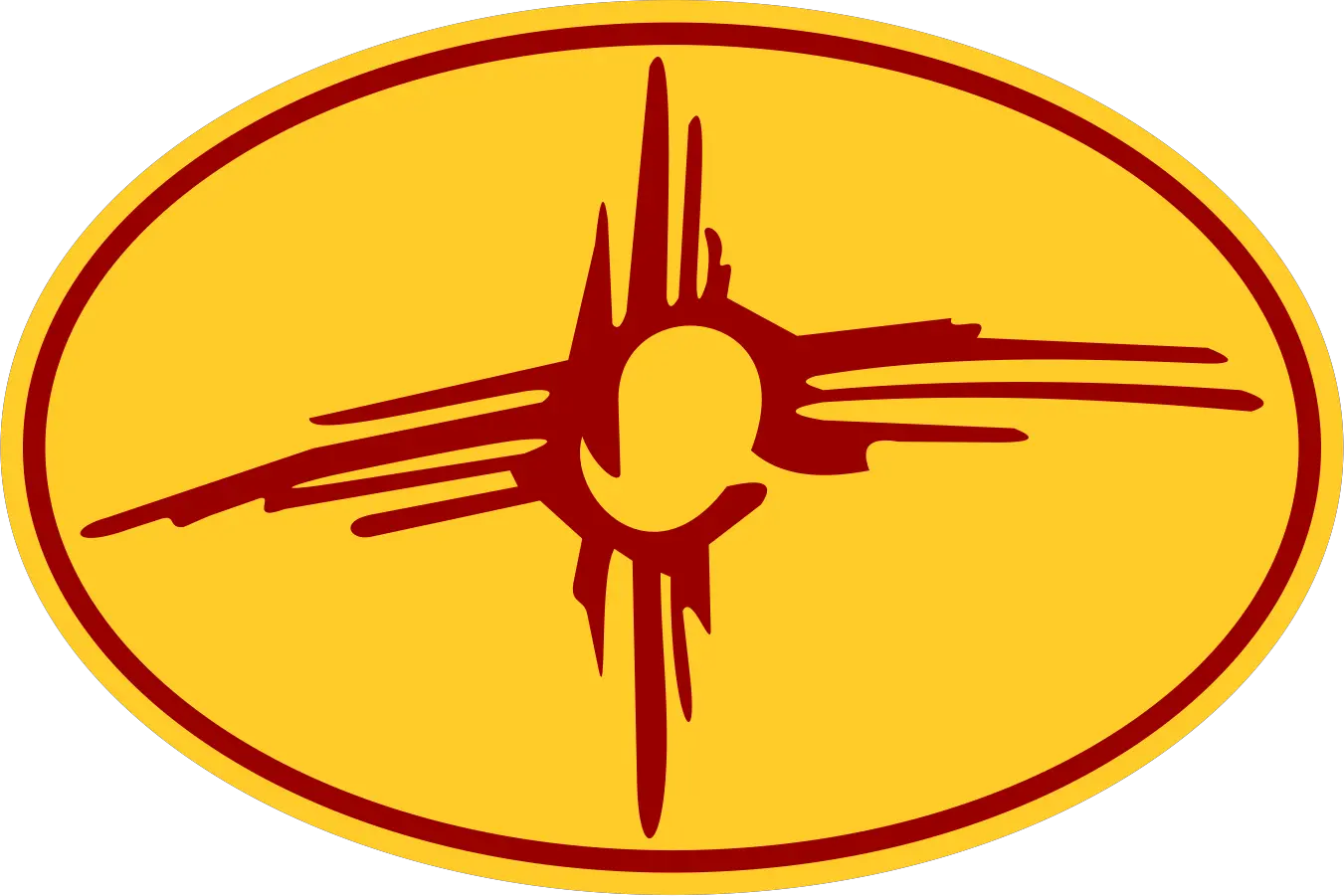 Heart Zia Symbol Decal New Mexico United States Flag Png Zia Symbol Png