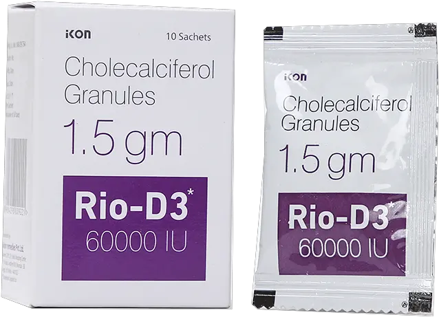 Rio D3 Sachet Cholecalciferol Suppliers In India Ikon Vertical Png D3 Icon