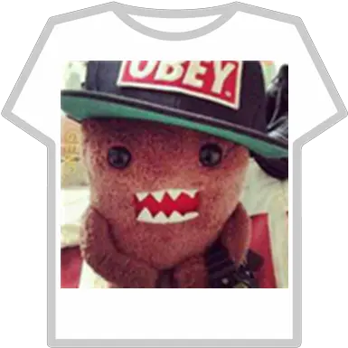 Domo With Obey Snapback Roblox Pewdiepie T Shirt Roblox Png Obey Hat Png