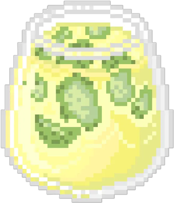 Download Pixel Food Kawaii Lemon Lemonade Mojito Green Kawaii Pixel Png Green Kawaii Pixel Png