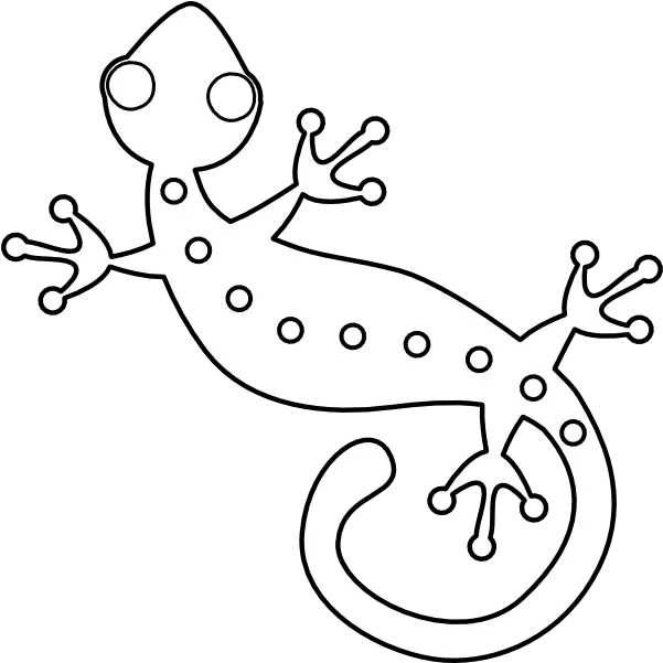 Iguana Clipart Gecko Lizard Black And White Clipart Png Gecko Png