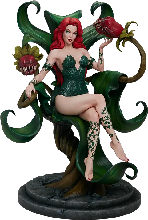 Dc Comics Poison Ivy Maquette By Tweeterhead Poison Ivy Maquette By Tweeterhead Png Icon Dc Database