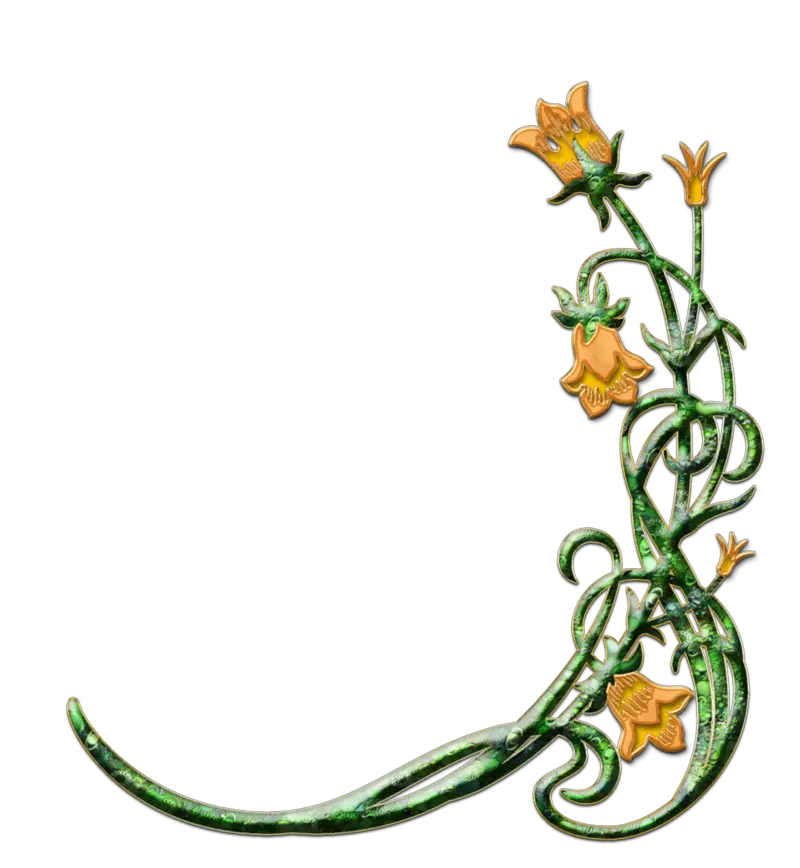 Ivy Corner Frame Png Flowers For Funeral Program Ivy Png
