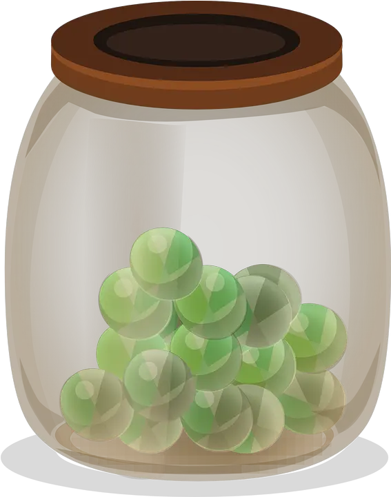 Jar Marbles Cannister Free Vector Graphic On Pixabay Container With Marbles Png Marble Background Png