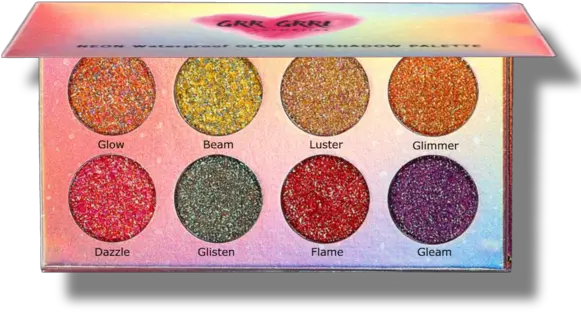 Neon Waterproof Glow Eyeshadow Palette Sparkly Png Absolute Icon Eyeshadow Palette