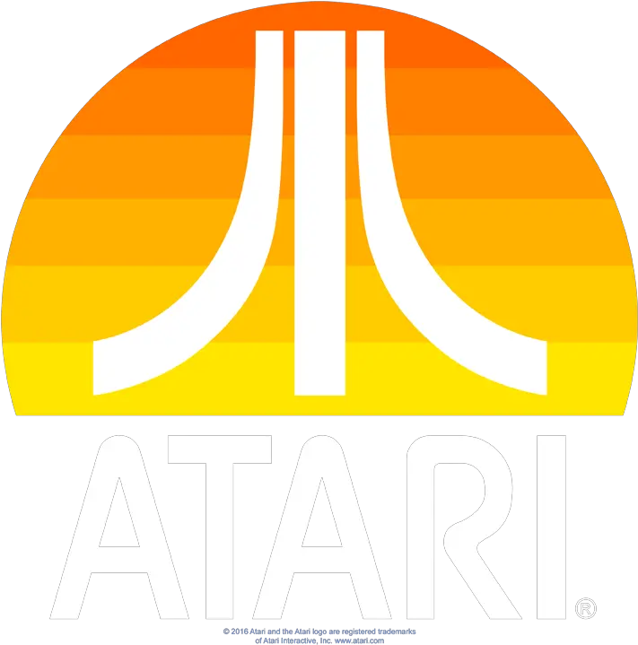 Atari Sunrise Clean Menu0027s Regular Fit T Shirt Atari Sunrise Logo Png Atari Logo Png