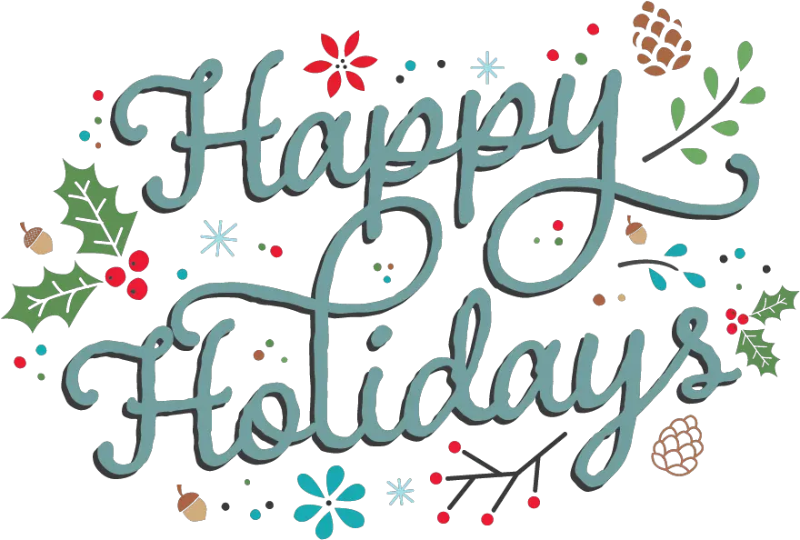 Happy Holidays Salesforce 9 To 5 Calligraphy Png Happy Holidays Png