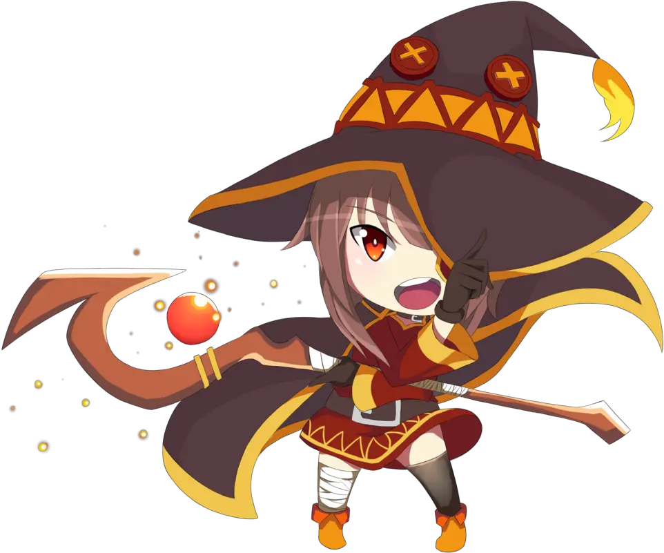 Meguminbyskynfly D9vkcdkpng Alienware Arena Megumin Chibi Anime Chibi Png