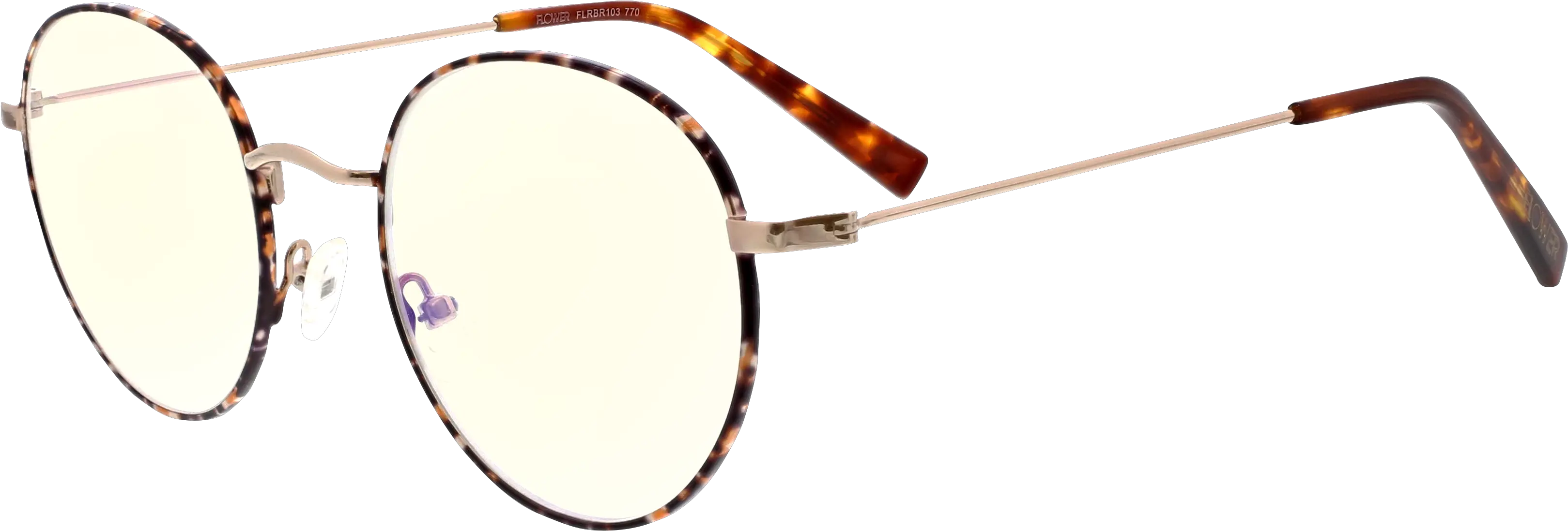 Blue Light Computer Glasses Marigold Frame Png Circle