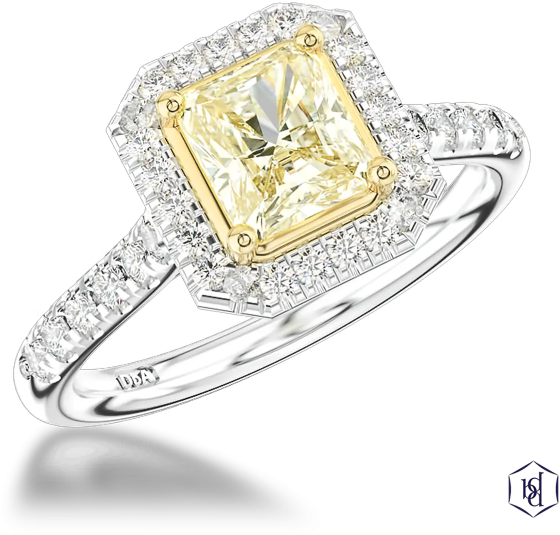Skye Radiant Cut Fancy Light Yellow Diamond Ring Coloured Engagement Rings Pear Png Yellow Diamond Png