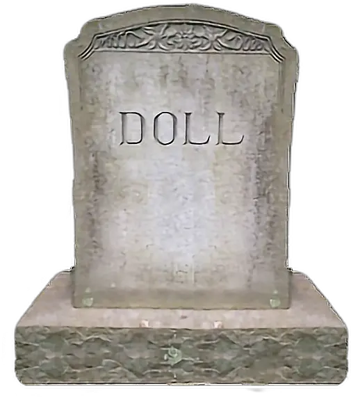 Doll Dollparts Rip Grave Gravestone Png Transparent