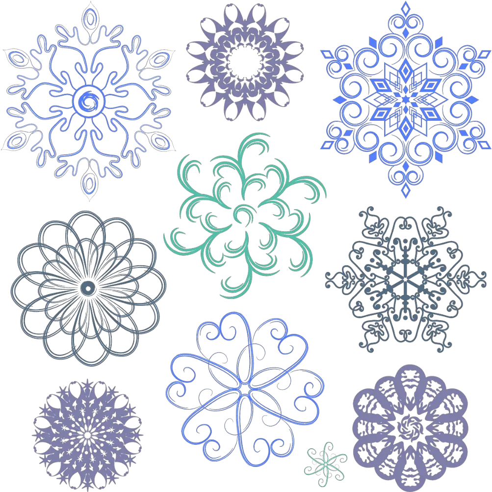 Design Effects Blue Christmas Png Decor Snowflake Christmas Snowflakes Png