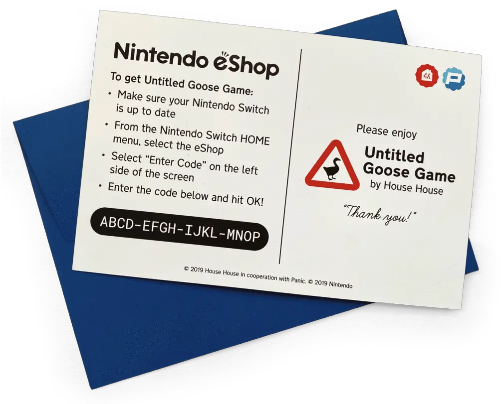 Untitled Goose Game Download Code Nintendo Eshop Png Nintendo Switch Logo Transparent