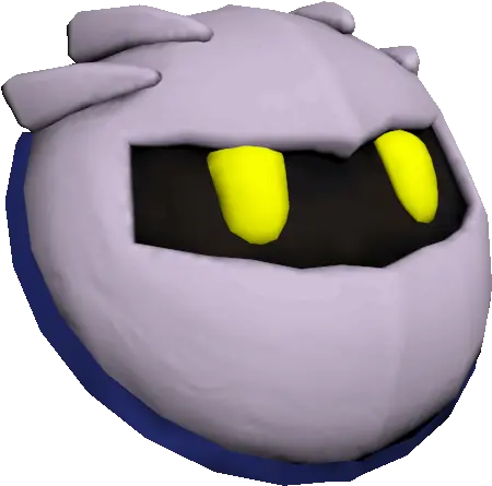 Wii U Kirby And The Rainbow Curse Paintbrush Meta Kirby Meta Knight Mask Png Meta Knight Png