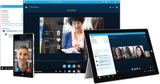 Zoom Vs Skype Wins In Video Conferencing Gadget Review Skype For Business Features Video Conference Png Skype Png