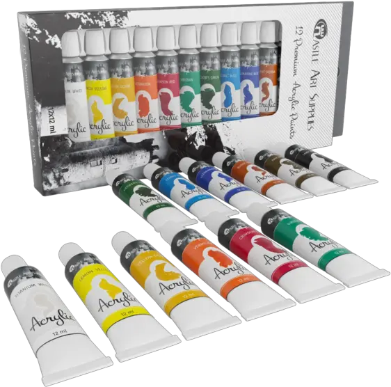 Castle Art Supplies Acrylic Paint Set Acrylic Paint Set Dubai Png Art Supplies Png