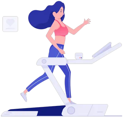 Best Premium Woman Running Fitness Character Illustration Png Running Woman Icon