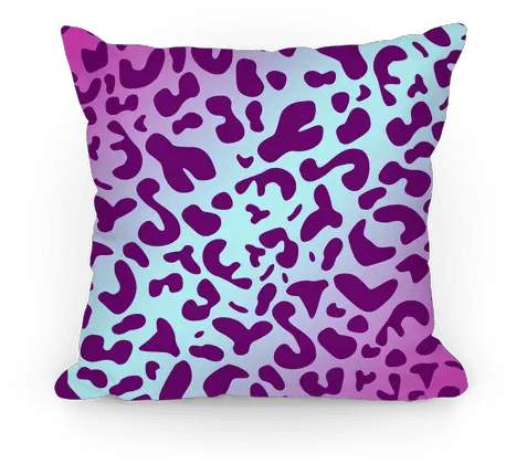 Purple Leopard Print Pillows Lookhuman Cushion Png Leopard Print Png