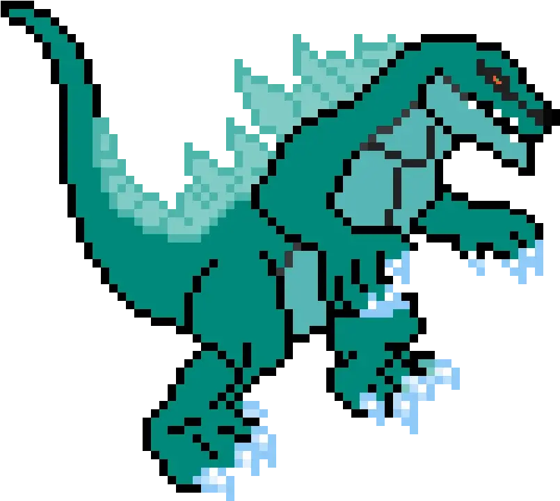 Pixilart Idw Zilla Godzilla Domination By Anonymous Simple Godzilla Pixel Art Png Godzilla Png