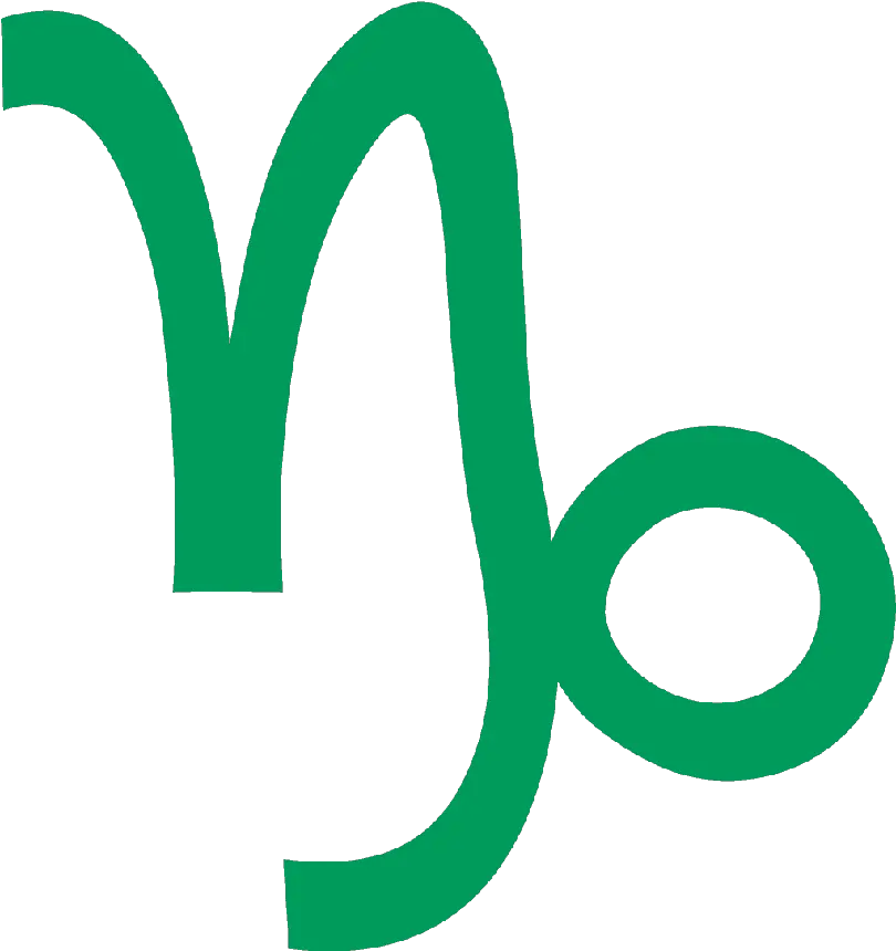 Capricorn Transparent Background Capricorn Symbol Green Png Capricorn Png