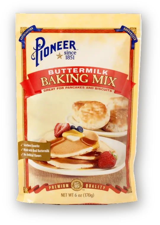 Pioneer Buttermilk Biscuit U0026 Baking Mix 6 Oz Png Pancakes Transparent